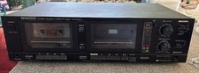Kenwood Model KX-644W Stereo Double Cassette Deck - clean - for parts only
