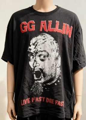 GG Allin Look Into My Eyes 00s Rare Design Black Unisex Shirt Reprint AN71001