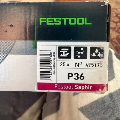Festool 495175 36 grit Saphir D225 Planex
