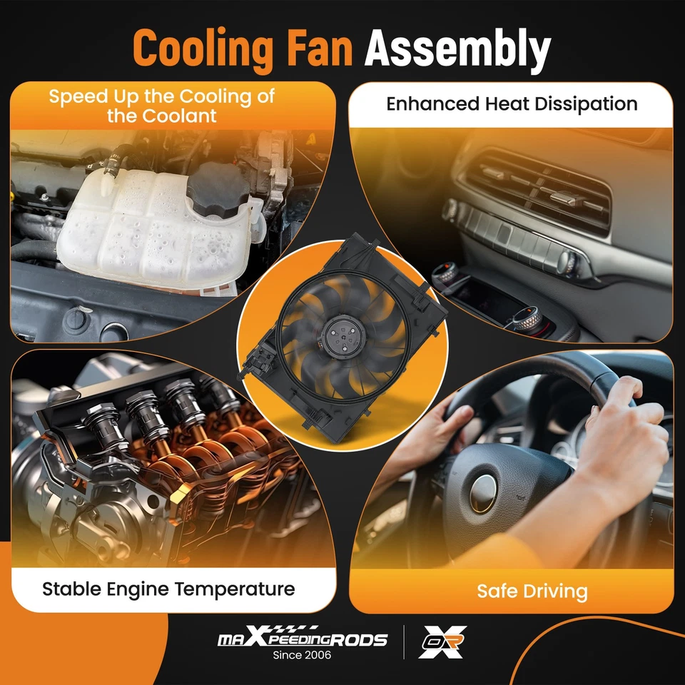 Kühlerlüfter for Mercedes-Benz C180/C200/C250/C300 14-17 A0999061200 0999061800 - Bild 4 von 4