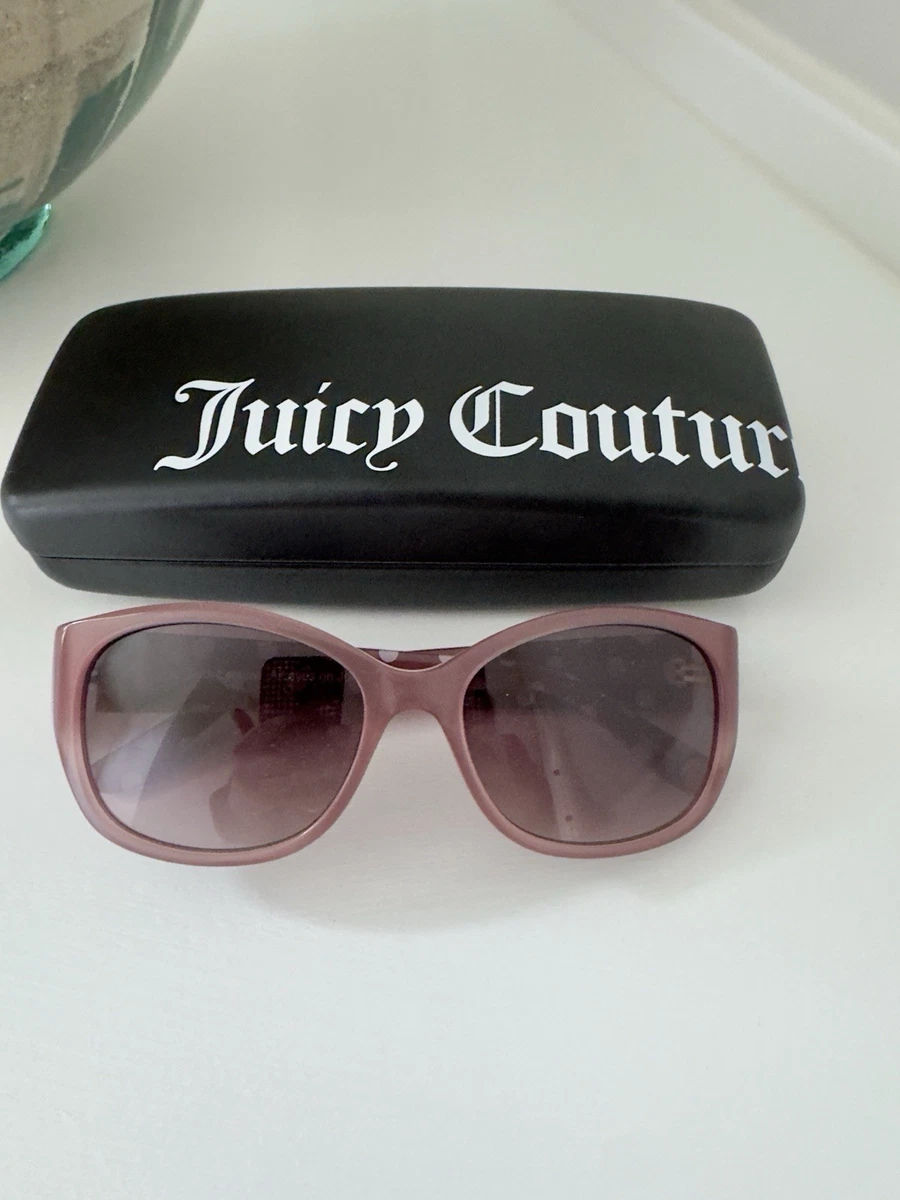 Juicy Couture Glossy Pink Geometric Oversized Sunglasses Juicy Couture Pink Plastic Frame Sunglasses for Women for  main image 2