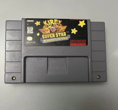 Nintendo Kirby Superstar 8 Games In One  For Nintendo SNES Authentic