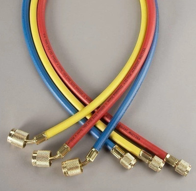 Yellow Jacket 22985 3-Pak (RYB) 60'' PLUS II Hoses with SealRight Fittings