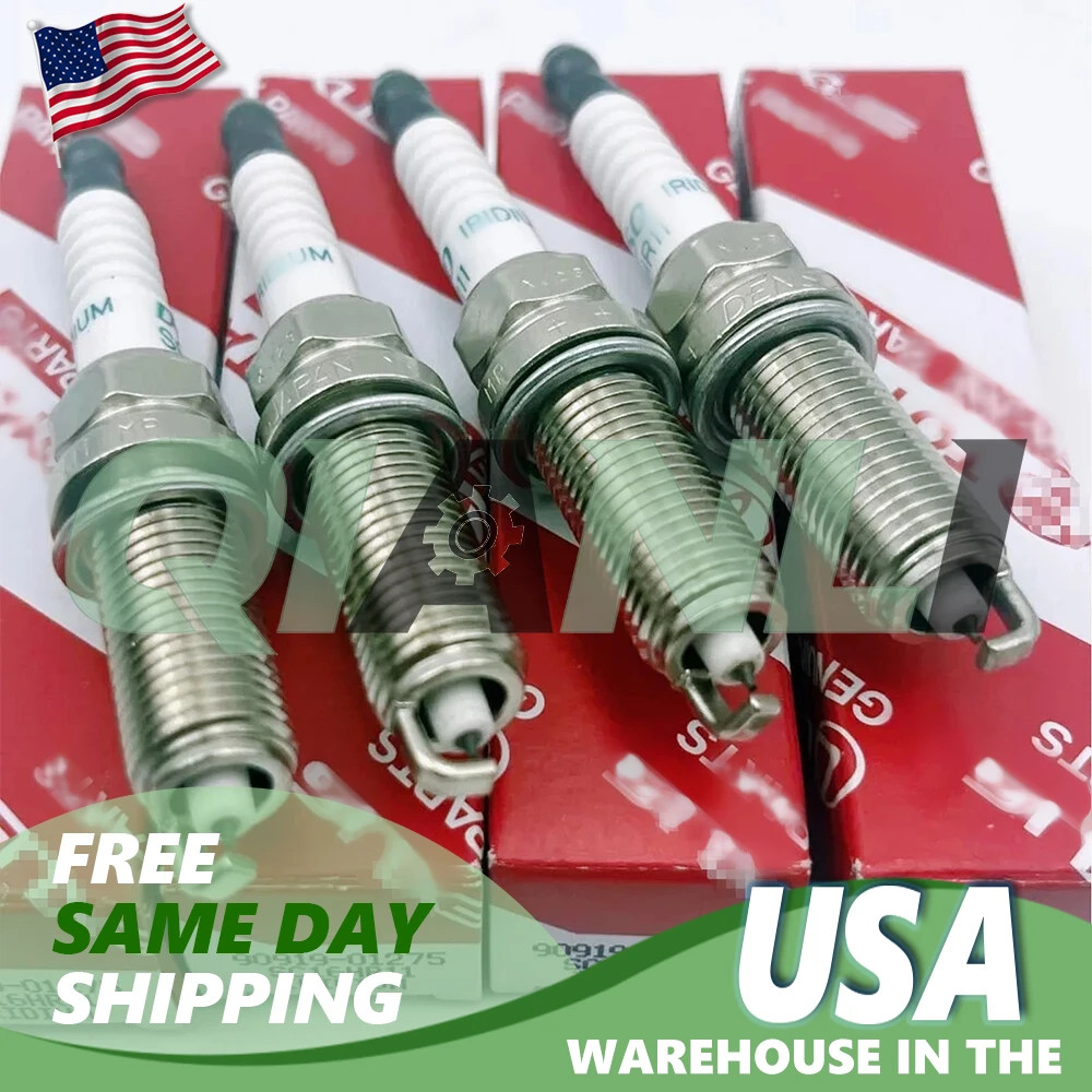 4Pcs Genuine OEM 90919-01275 Iridium Spark Plugs for Toyota Corolla Prius Scion