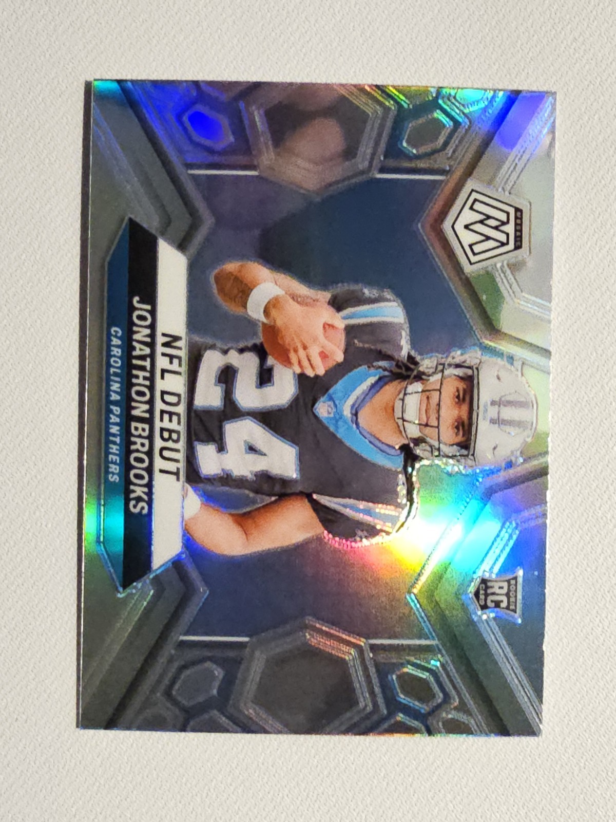 2024 Panini Mosaic - NFL Debut Jonathon Brooks #276 Silver Prizm (RC)