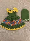 Vintage Barbie Hand Mommy Made Dress and Skirt Crochet