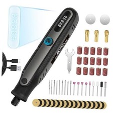 Mini Cordless Rotary Tool 4V, 5-Speed Rotary Tool Kit with 69 Dark Gray Gift
