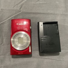 Canon PowerShot 20 MP ELPH 180 Digital Camera PC2275 Red W/ Battery ET107 