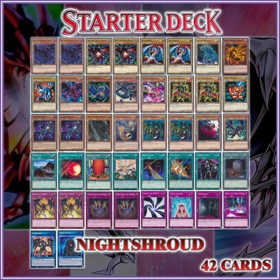 STARTER DECK NIGHTSHROUD 42 | Red Eyes Darkness Black Dragon Metal YuGiOh  | eBay