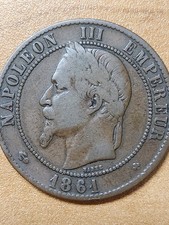 1861 BB France 10Centimes Strasbourg Mint*** KM# 798