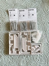 IKEA VIDGA Curtain Track Parts  RIKTIG Hooks Bundle   New