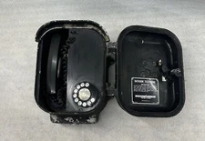old OUTDOOR Service TELEPHONE w Cast Aluminum Housing by Automatic Electric RARE