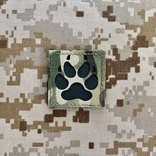 Paw Patch Non-Reflective Multicam OCP on Black Morale - Hook & Loop