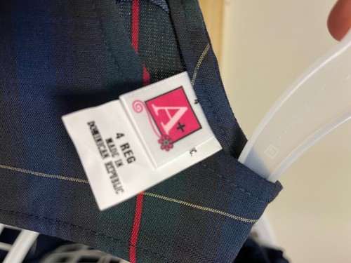 A+ School Apparel Plaid 55 Jumper in Style 1194 - Picture 3 of 3