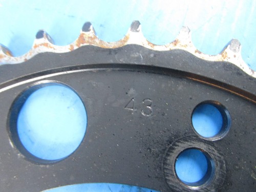 00-09 2000-2009 SUZUKI GSXR 600 750 DRIVER STEEL REAR SPROCKET GEAR 525 46T - Picture 2 of 4