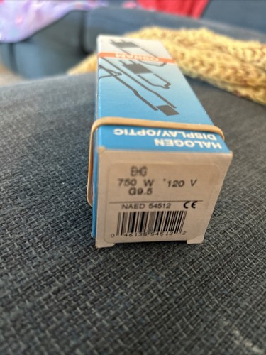 Osram EHG 750W 120V Halogen Display/Optic Lamp G9.5 NAED 54512 - Picture 3 of 3