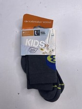 NEW icebreaker Merino Wool Kids Over the Calf Socks Medium Cushion size medium
