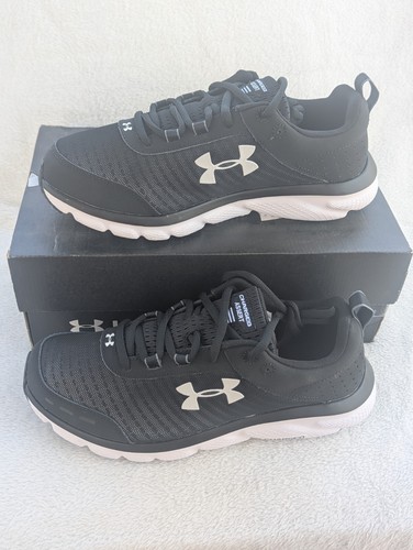Größe 8 Herren Under Armour Charged Assert 8 4E Schnürschuhe schwarz/weiß Turnschuhe - Bild 2 von 8