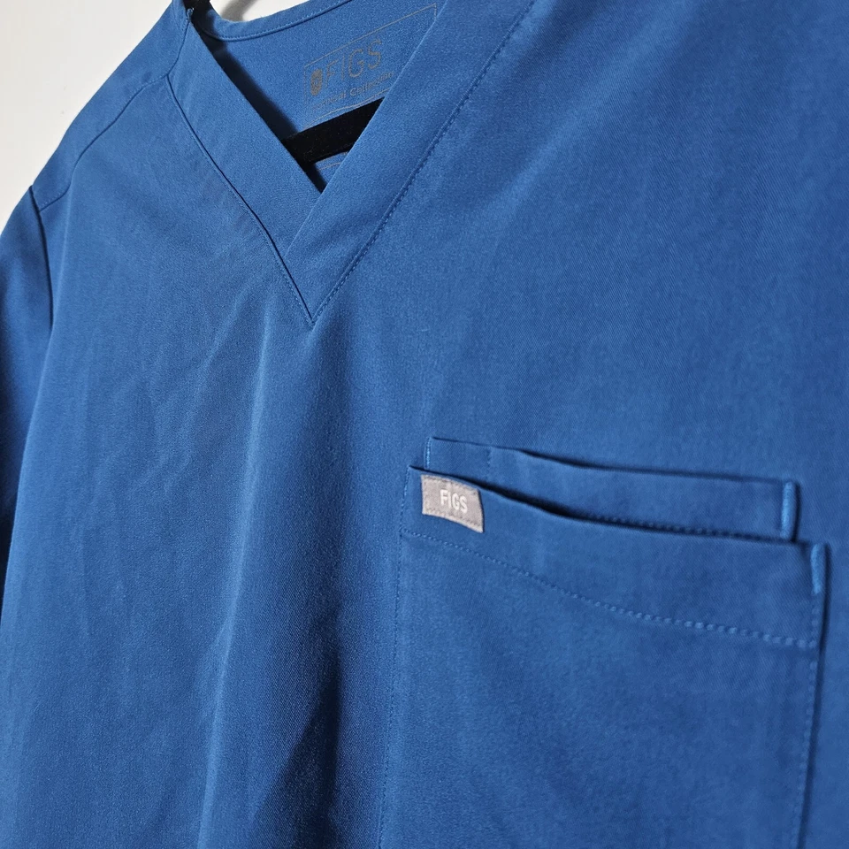 Conjunto Médico Figs Para Hombres Azul Real S León Top Y S Pantalones Cairo Enfermera Médica Médica Médica Foto 3 de 4