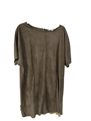Cupcakes & Cashmere Nina Faux Suede Aline Brown Dress Women's Size Large | eBay Cupcakes & Cashmere Nina Faux Suede Aline Brown Dress Women's Size Large | eBay