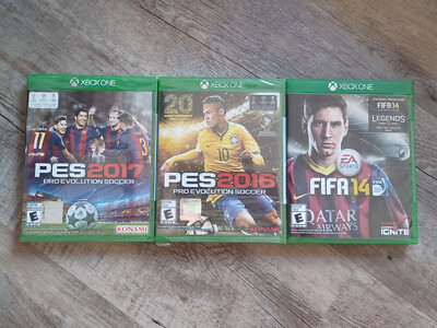 PES 2016 & 2017 and FIFA 14 for Xbox One football combo Pro Evolution Soccer