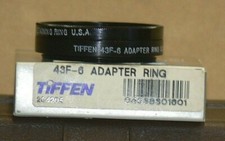 Tiffen 43 F-6 Screw-On Lens Adapter with Retaining Ring "New Old Stock"