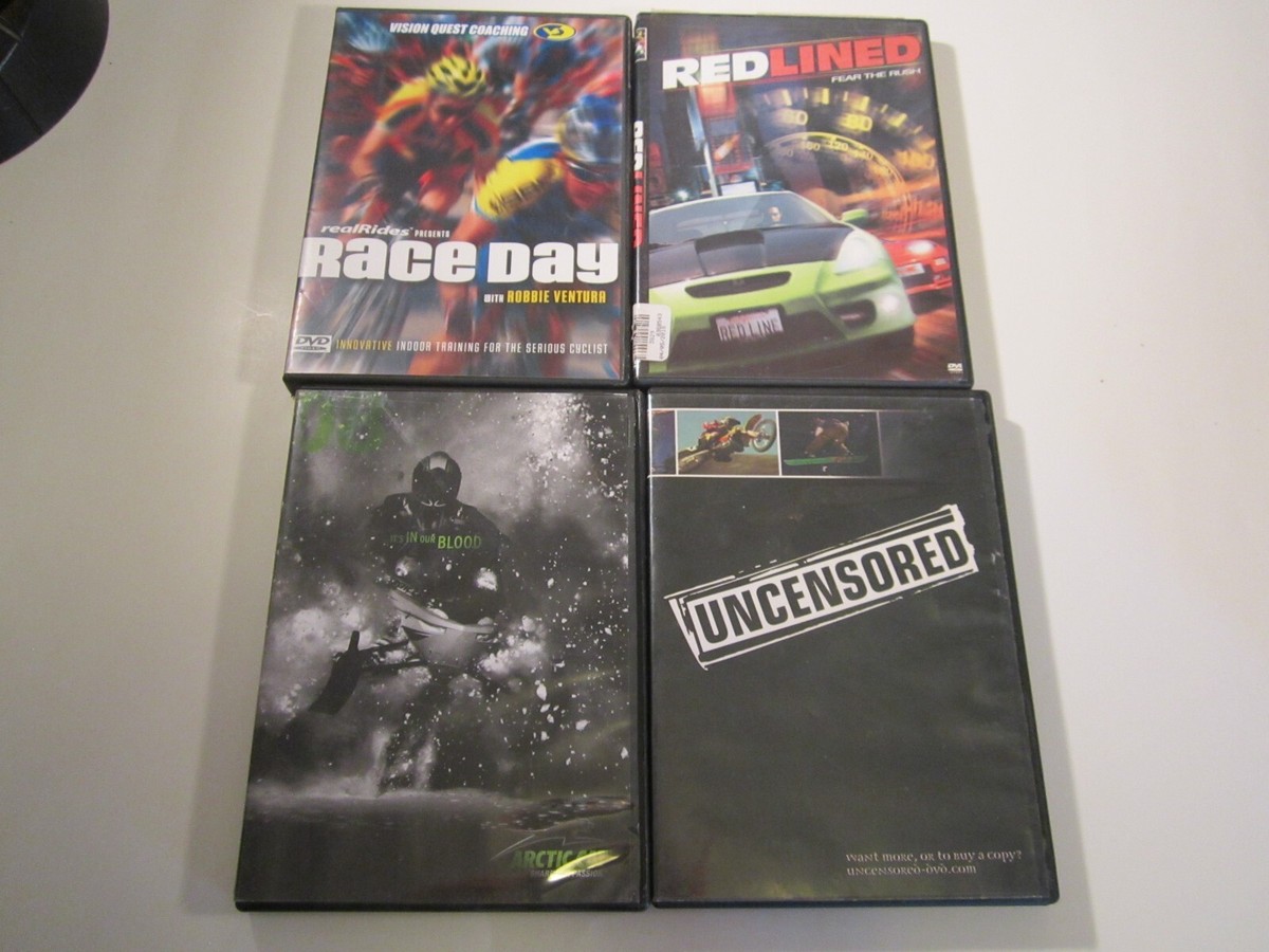 DVD (Lot of 4) EXTREME SPORTS Redlined RACE DAY Artic Cat
