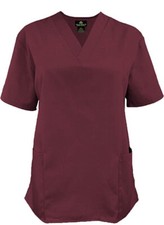 Medical Scrubs Full Set NATURAL UNIFORMS Unisex Sz 2X Burgundy NWT