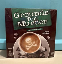 Grounds For Murder 1000 P Mystery Jigsaw Thriller Puzzle Story by John Lutz GUC