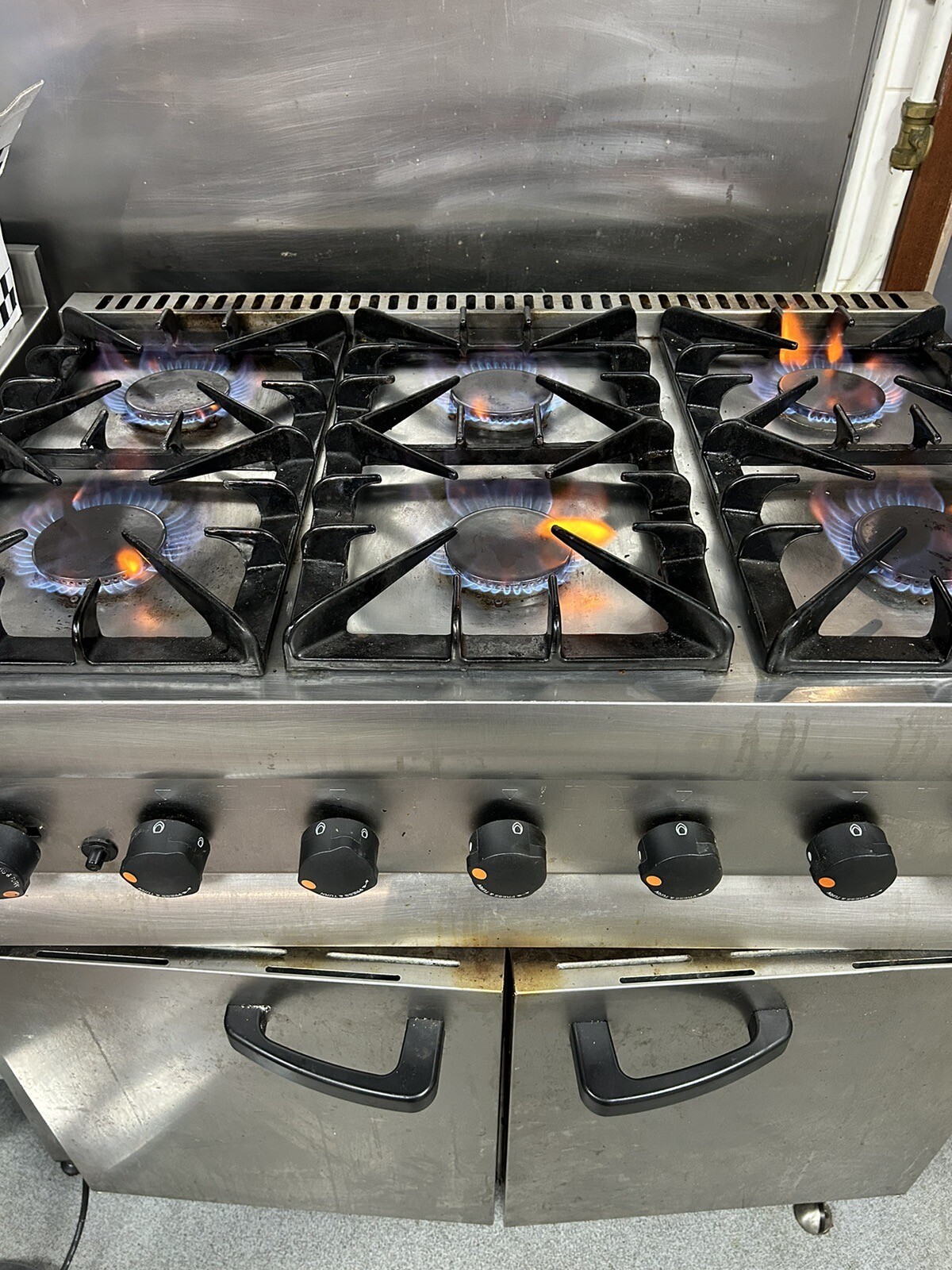 commercial 6 burner gas cooker oven eBay