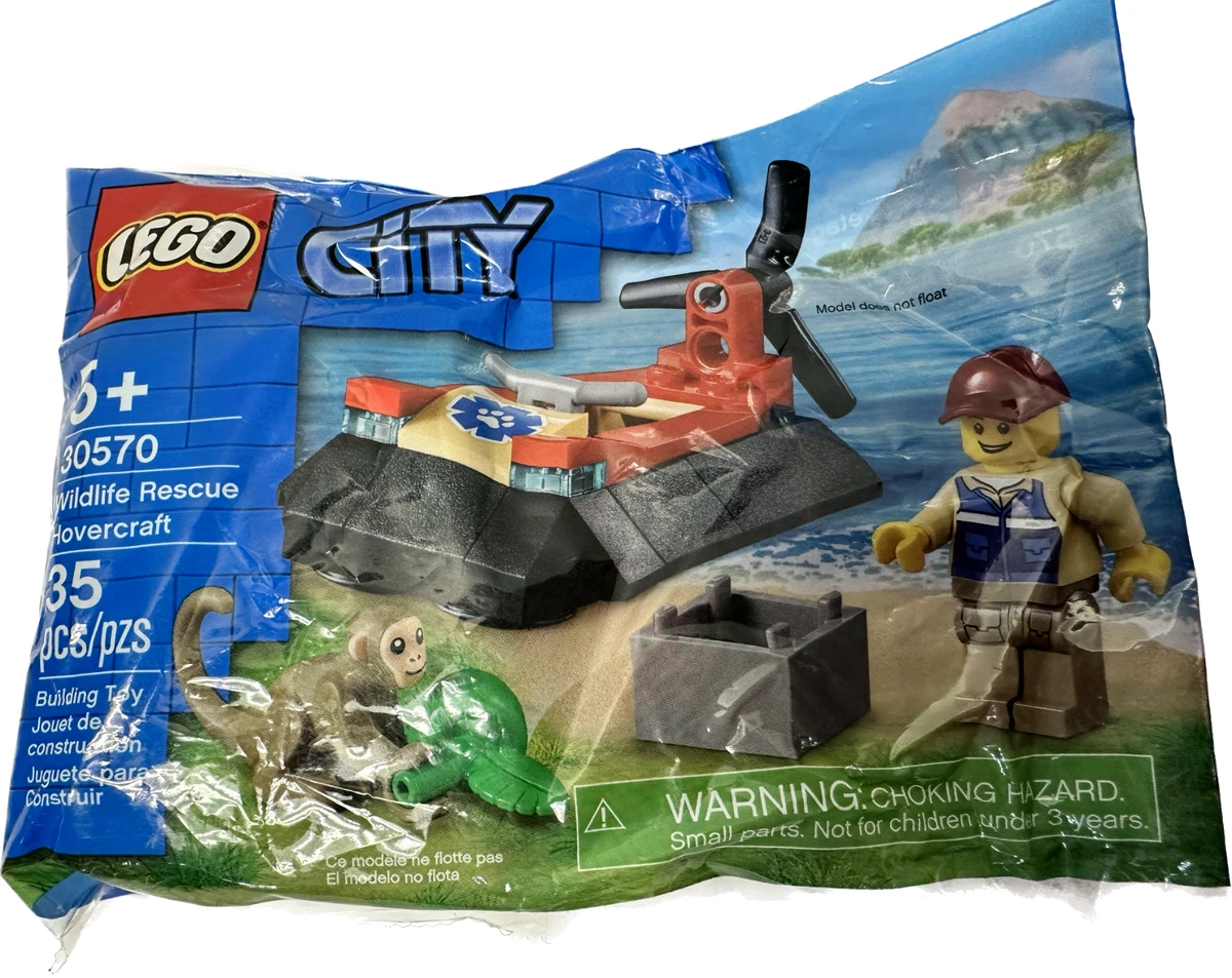 NEW LEGO City 30570 Wildlife Rescue Hovercraft Polybag 35 PCs Ages