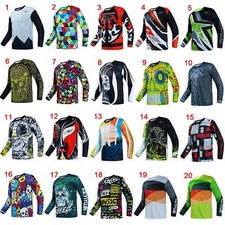 Camiseta deportiva de descenso MTB para hombre manga larga motocross todo terreno MX bicicleta de montaña camisa