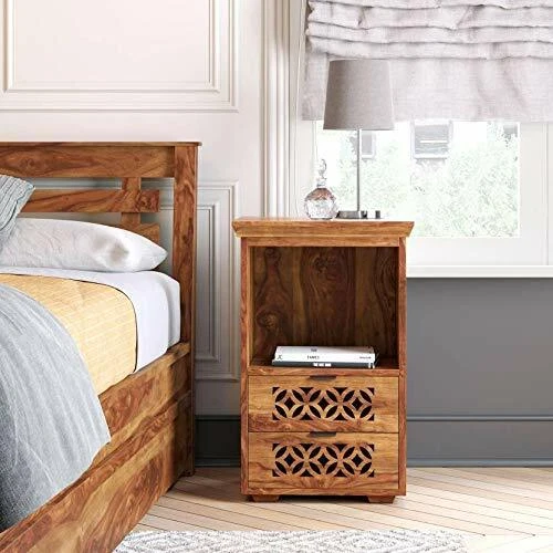 Natural 2024 finish nightstand
