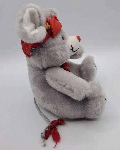 Soft Things Vintage Mouse Wearing Cap Plush Stuffed Animal Toy Bow Tie 8” - Picture 4 of 8