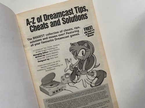 SEGA DREAMCAST BOOK TIPS CHEATS 1994 Vintage Tips Gaming 90s - 第 4/12 張圖片