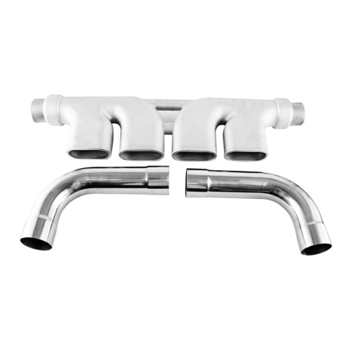 Silver Center Mount Exhaust CME KIT w/Bends For Chevy Camaro 3.8L 5.7L 1993-2002 - Picture 1 of 6
