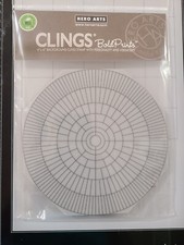 2 Hero Arts Background Cling Stamps 6"X6"- Bold Family Tree Grid Polka Dots