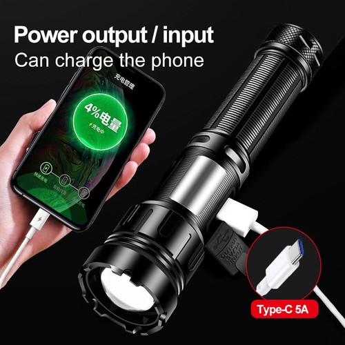 1200000LM LED Flashlight Zoom Light Super Bright Magnetic Rechargeable Torch - Picture 7 of 21