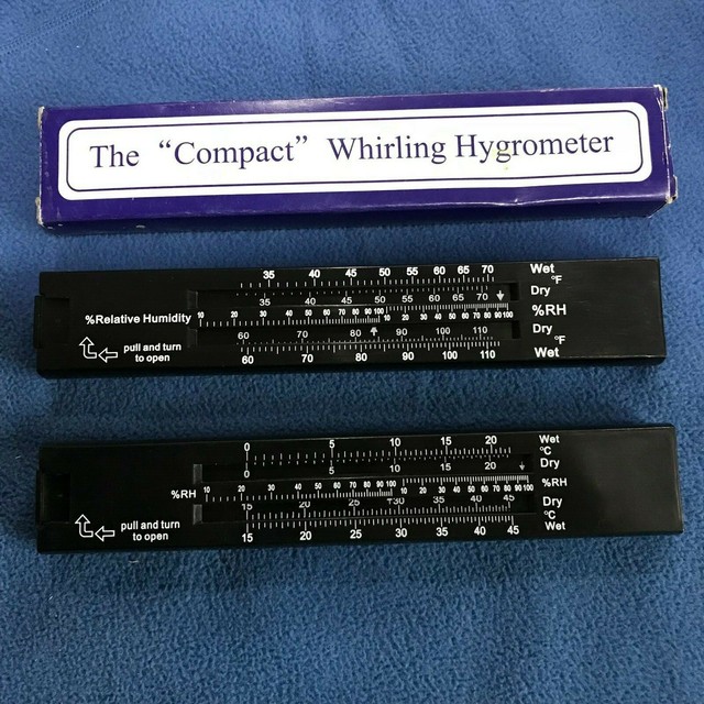 Sling Whirling Hygrometer /F or C/ Psychrometer USA eBay