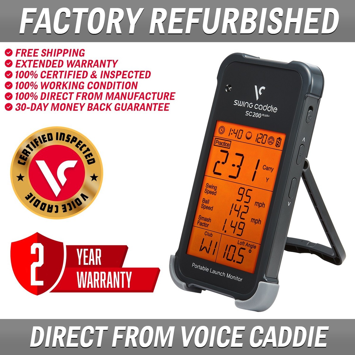 その他 SWING CADDIE Voice Caddie SC200 Plus Golf Launch Monitor Swing Caddie - UVG | eBay