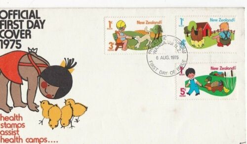 ENVELOPPE 1er Jour 1975 NEW ZEALAND - OFFICIAL FIRST DAY COVER WITH STAMPS 1975 - Picture 1 of 1
