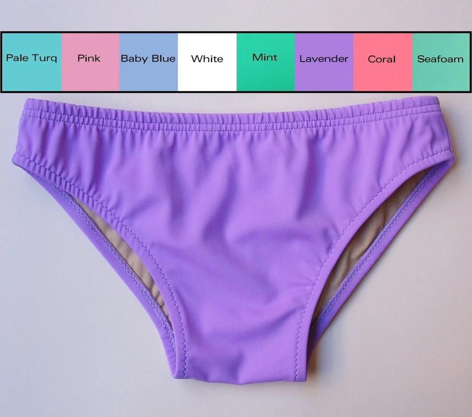 MENS Low Rise Swim Brief in White, Pink, Mint, Blue, Lavender,Turquoise, Coral - Image 3 of 4