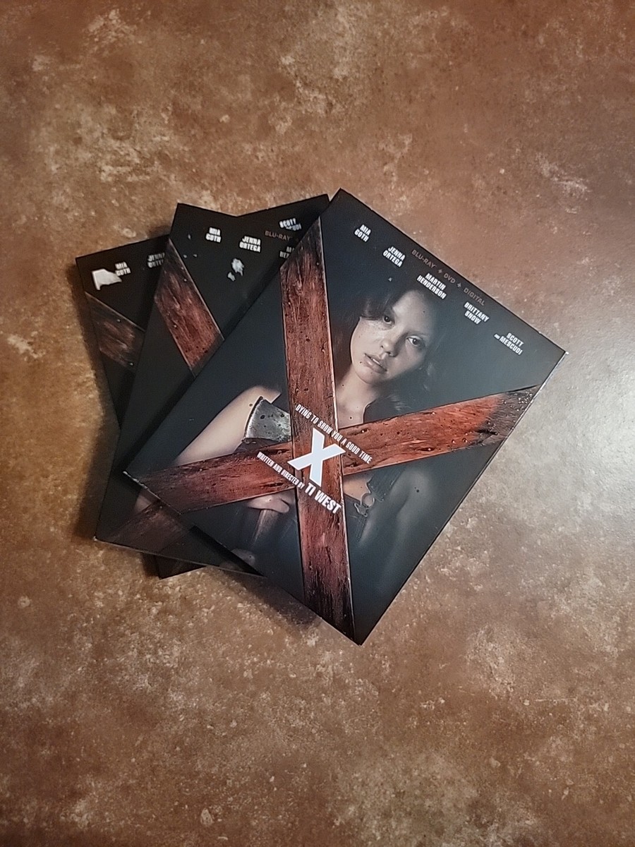 X (2022 Movie) Blu-ray + DVD + Slipcover $5 OFF 2, Mia Goth Jenna