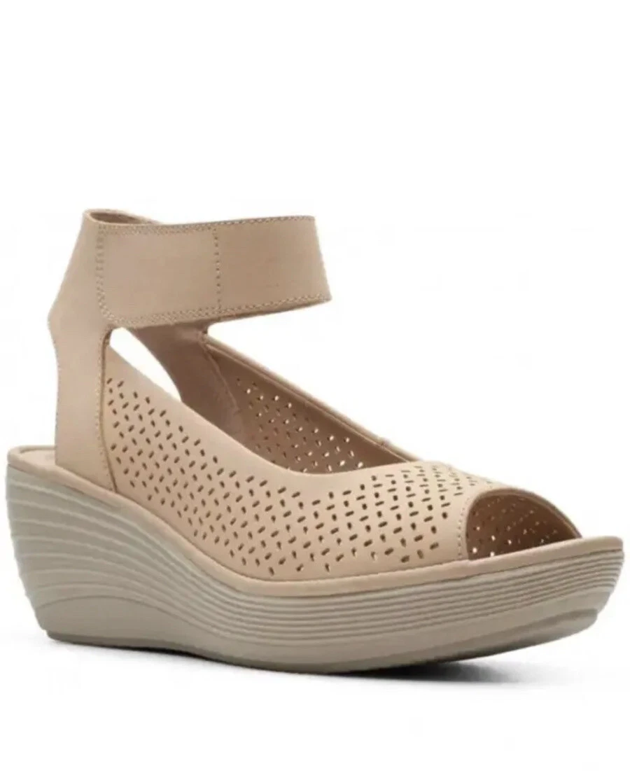 Clarks wedge sandals uk top