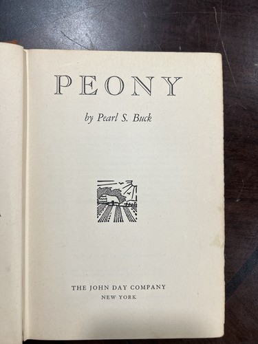 PEONY PEARL S BUCK 1ST ED/1ST Print Rare Color 1948 HARDBACK W/ Dust Jacket - Picture 10 of 11