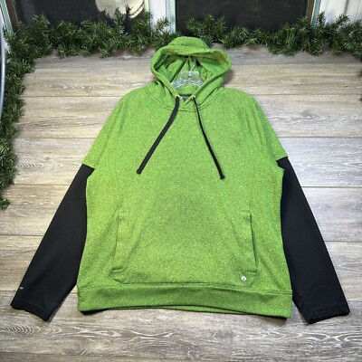 Xersion Sweatshirt Size Large Men's Green Hoodie Pullover