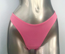 Victoria's Secret Thong Panty Cotton Modal Elastane Pink Soft High Leg S M XL