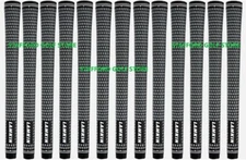 Lamkin Crossline Golf Club Grips Standard Core .60R Black/White  Rubber- 13x