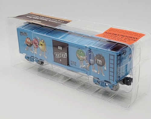 Menards 279-8132 m&m’s O Gauge Boxcar Collectible, Light Blue - Picture 3 of 8