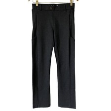 Betabrand Pants Sz Petite Sm Charcoal Straight Leg Yoga Dress Comfort 7 Pockets